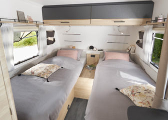 lits jumeaux caravane starlett graphite 450LJ